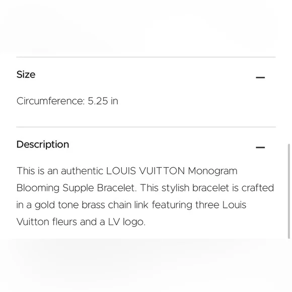 Louis Vuitton Monogram Charm Blooming Supple Bracelet | Gold - Picture 12 of 13